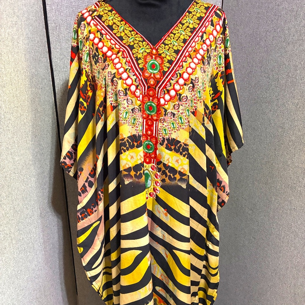 Flowy Animal Print Kaftan